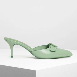 Charles & Keith + Buckle Slip On Shoes