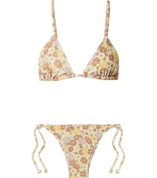 Faithfull the Brand + Aira Floral-Print Triangle Bikini