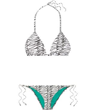 Rixo + Lucia Printed Halterneck Bikini