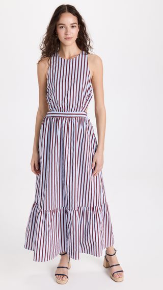 English Factory + Stripe Maxi Dress