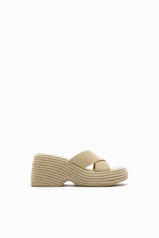 Zara + Suede Wedge Sandals