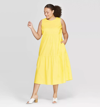 Who What Wear x Target + Crewneck Tiered Maxi Dress
