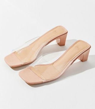 UO + Chrissy Clear Mule Sandals