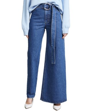 Ksenia Schnaider + Asymmetrical Jeans