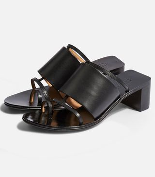 Topshop + Black Mule Sandals
