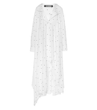 Jacquemus + Rosaria Asymmetric Poplin Shirt Dress