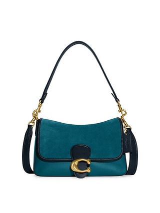 Coach + Soft Tabby Mixed Leather & Suede Shoulder Bag