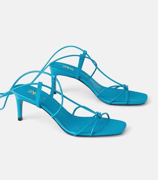 Zara + Blue Sandals