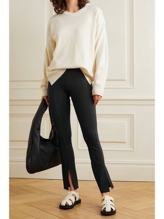 The Row + Thilde Stretch-Cady Straight-Leg Pants