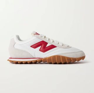 New Balance + Rc30 Leather and Suede Sneakers