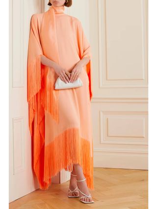 Taller Marmo + Mrs Ross Fringed Crepe Kaftan