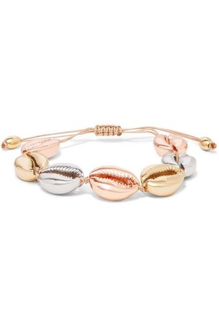 Tohum + Large Puka Yellow and Rose Gold and Silver-Plated Bracelet