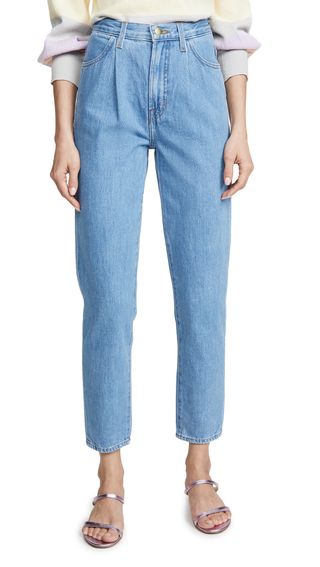 J Brand + Pleat Front Peg Jeans