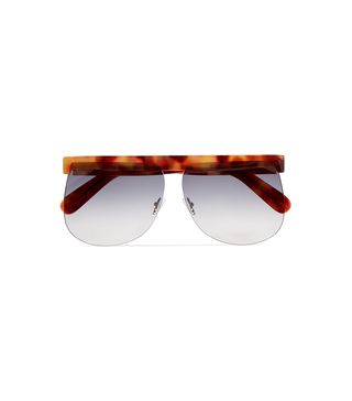 Courrèges + D-frame Tortoiseshell Sunglasses