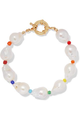 Éliou + Asti Pearl and Bead Anklet