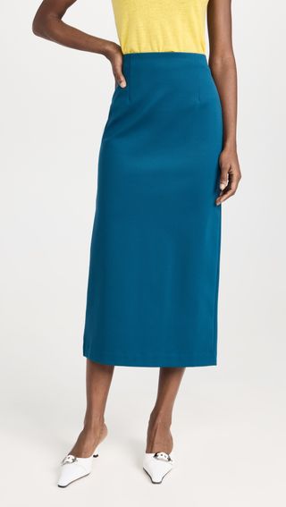 Tibi + Structured Knit Pencil Skirt