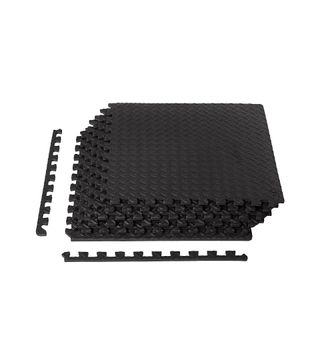 Amazon Basics + Foam Interlocking Exercise Gym Floor Mat Tiles (6-Pack)