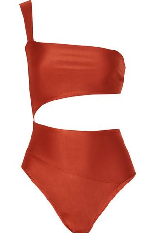 Haight + Lu One-Shoulder Cutout Swimsuit