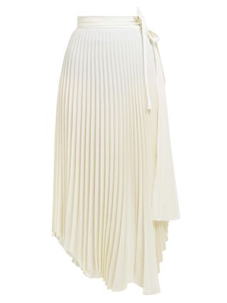 A.W.A.K.E. + Stephanie Pleated Wrap Skirt