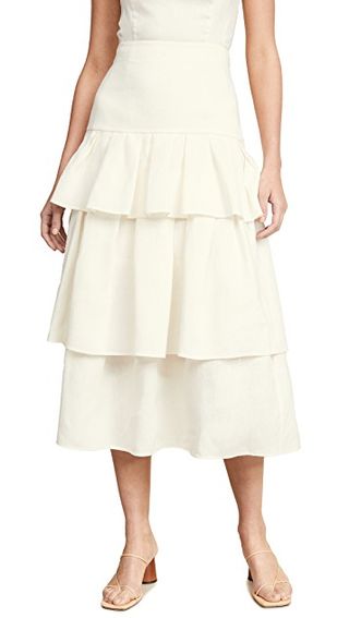 Theory + Tier Ruffle Skirt