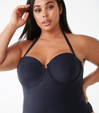 Forever 21 + Plus Size Strapless One-Piece Swimsuit