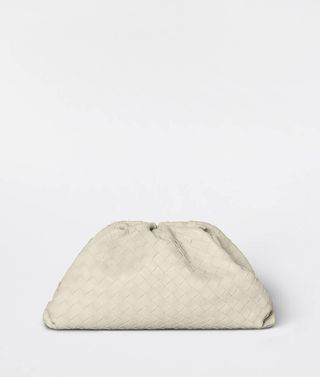 Bottega Veneta + Intrecciato Pouch Bag in Plaster