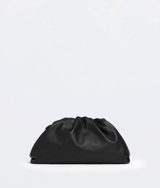 Bottega Veneta + Teen Pouch Leather Clutch in Black