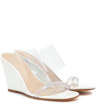 Maryam Nassir Zadeh + Olympia Patent Leather Wedge Sandals