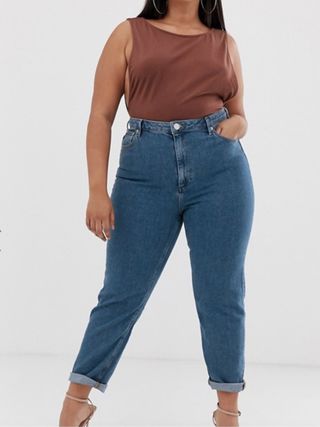 ASOS Curve + Recycled Farleigh High-Waisted Slim Mom Jeans