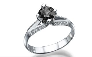 Diamonds Mine + Black Diamond Engagement Ring