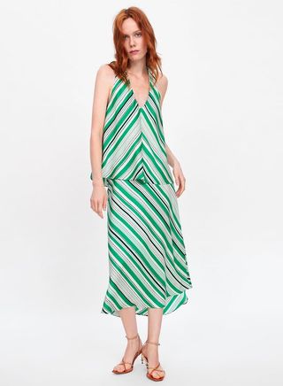 Zara + Stripe Print Dress