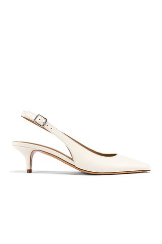 A.P.C. + Chaussures Island Sling Back in Blanc