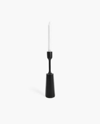 Zara + Black Aluminum Candlestick