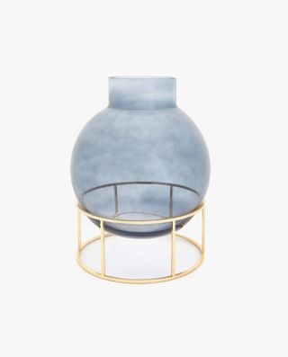 Zara + Glass Vase With Gold Base