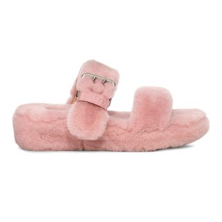Ugg + Fuzz Yeah Genuine Shearling Slippers in Pink Crystal