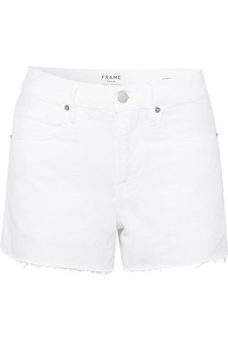 Frame + Le Brigette Frayed Denim Shorts