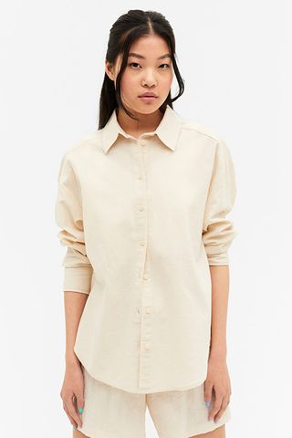 Monki + Off-White Popover Shirt