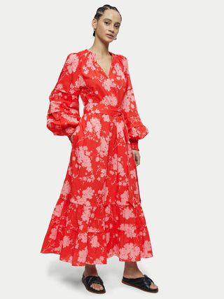 Jigsaw + Cotton Voile Eclipse Floral Dress