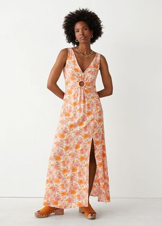 & Other Stories + Printed Sleeveless Maxi Dress