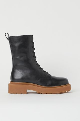 H&M + Chunky Leather Boots