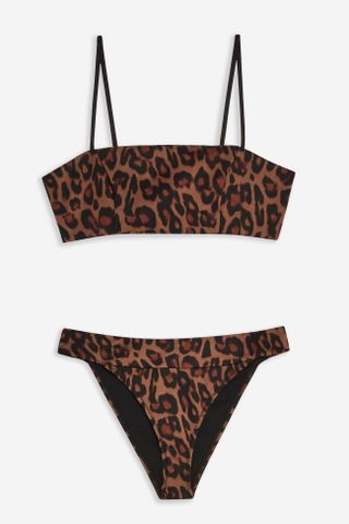 Topshop + Leopard Print Bikini Set