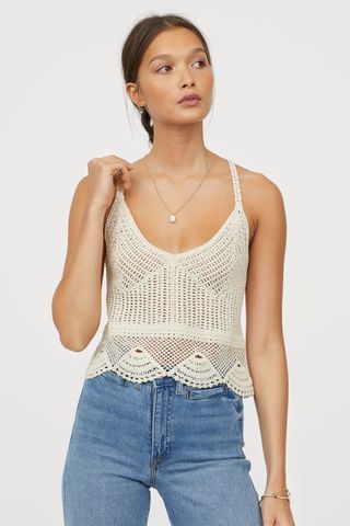 H&M + Crocheted Camisole Top
