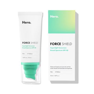 Hero Cosmetics + Force Shield Superlight Sunscreen SPF 30
