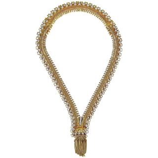 Van Cleef & Arpels + Diamond Zip Necklace