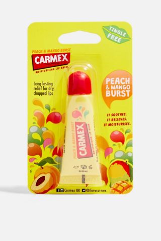 Carmex + Peach and Mango Burst Lip Balm Tube