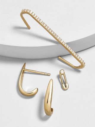 BaubleBar + Spillo 18K Gold Vermeil Earring Set