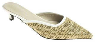 AnnaKastle + Pointy Toe Woven Kitten Heel