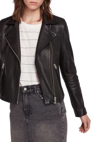 AllSaints + Dalby Leather Biker Jacket