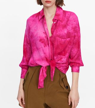 Zara + Oversized Tie-Dye Shirt