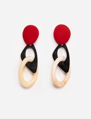 Pixie Market + Geo Resin Chandelier Earrings